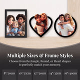 Personalized Cartoon Style Photo Sign Custom Portrait Gifts for Family & Friends Photo Framed Wall Art Family Artwork Decor Gift for Couples Newlyweds Wedding Anniversary Xmas