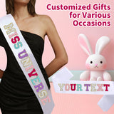 Personalized Sashes, Custom Text Satin Sash