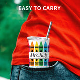 Personalized Tumbler for Teacher, Custom Pencil Printed Stainless Steel Bottle