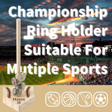 Personalized Wooden Championship Ring Stand