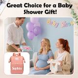 Personalized 3 in 1 Diaper Bag Backpack with Changing Station