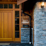 Personalized Metal House Numbers, Custom Address Sign for Outside