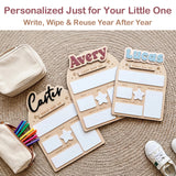 Personalized First and Last Day of School Board Custom Name Back to School Board Children Photo Prop for Preschool Kindergarten 1st Grade Wooden Milestone Keepsake Gift for Kids Girls Boys