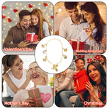 Personalized Gold Charm Necklace, Handmade Necklaces, DIY Ruby Charm Necklace