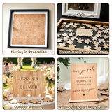 Personalized Wedding Puzzle Guest Book Alternative Custom Couple's Names & Date Wooden Puzzle Guestbook Ideas Guest Book Wedding Reception Sign in Book for Wedding Birthday Anniversary