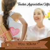 Personalized Leather Bookmark for Teacher