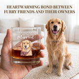 Personalized Pet Engagement Mug My Humans Are Getting Married Glass Engagement Gifts For Couple Proposal Decorations Whiskey Wine Glasses Gifts for Newly Engaged Couple Family Friends