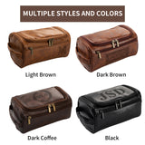 Personalized Toiletry Bag for Men, Engraved Name Initials Toiletry Bag