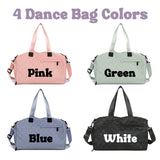 Large Capacity Dance Bag with Chenille Letter
