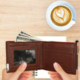 Personalized Mens Wallet, Customized Monogram Wallet for Men, Custom PU Leather Wallet