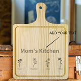 Personalized Birth Flower Cheese Board