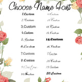 Personalized Old English Bat Name Necklace