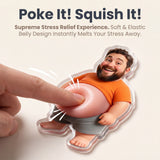 Personalized Face Squishy Belly Fridge Magnet Custom Photo Fridge Magnet with 3D Soft Squeeze Belly Cute Funny Gifts for Family Friends Couple Birthday Father's Day Anniversary Xmas Gifts