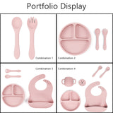 Personalized Silicone Baby Feeding Set