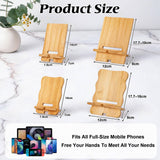 Personalized Wood Phone Stand for Women Custom Phone Holder with Name & Birth Flower Portable Tablet Stand for Home Office Travel Treadmill Compatible with All Cell Phones Birthday Gifts