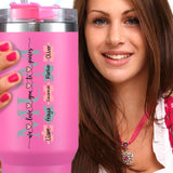 Personalized 40oz Stainless Steel Tumbler, Fit for Car Holder