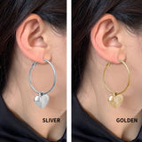 Personalized Heart Hoop Earrings