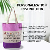 Personalized Teacher Tote Bag, Customized Tote Bag, Teacher Bag, Custom Gift for Teacher