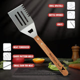 Personalized BBQ Grill Tools Set, Must-Have Accessories for Grilling and Barbecuing Ideal Gift for Father's Day