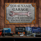 Custom Garage Sign, Personalized Workshop Sign