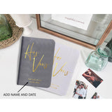 Personalized Wedding Vows Book