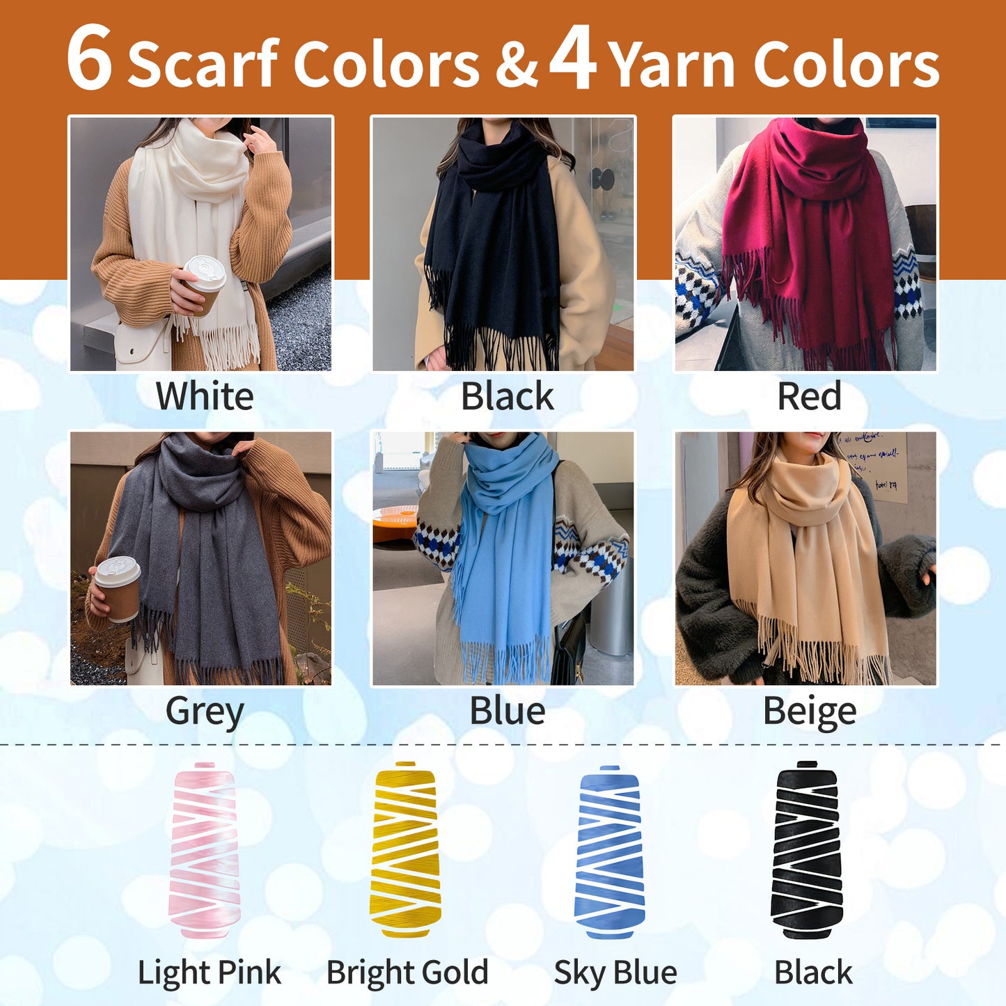Personalized Embroidered Scarf