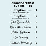 Personalized Couple Wooden Sign, Valentines Day Gift for Her/Him