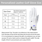 Personalized Golf Gloves Custom Leather Golf Gloves with Name Left Hand Glove for the Right Handed Golfer for Golf Tours and Daily Use Gifts for Golfer Dad Husband Boyfriend Golf Coach Unisex