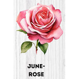 Personalized Birth Flower Beach Jute Tote Bag Trip Bag with Name