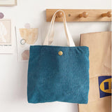 Personalized Embroidered Corduroy Tote,Custom Name Tote Bag