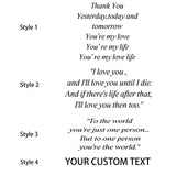 Personalized Wooden Picture Frame for Mother, Father, Baby, Friend, and Family Pet