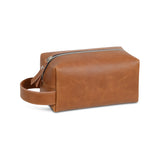 Personalized Toiletry Bag Customizable PU Leather Bag Dopp Kit Waterproof Wash Bag Suitable