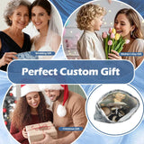 Personalized Photo Lining Purse Custom Wedding Clutch with Photo & Text Women's Evening Handbags Wedding Purse Gift for Mother Gifts for Mother’s Day Birthdays Anniversaries Christmas