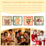 Personalized Montessori Felt Busy Book Toddlers Quiet Book with Name Preschool Early Learning Educational Book for Kids Age 2 3 4 5 6 Years Kids Gifts for Birthday Christmas Thanksgiving