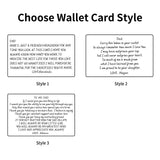 Personalized Wallet Card, Wallet Card for Dad, Father's Day Gift from Son or Daughter