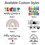 Personalized Teacher Tote Bag