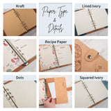 Personalized Leather Recipe Book