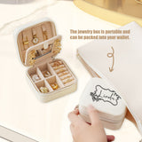 Personalized Portable Jewelry Box With Mirror,Suitable Gifts for Travelers And Colleagues.Birthday Gift