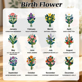 Personalized Wood Phone Stand for Women Custom Phone Holder with Name & Birth Flower Portable Tablet Stand for Home Office Travel Treadmill Compatible with All Cell Phones Birthday Gifts