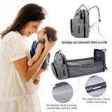 Personalized 3 in 1 Diaper Bag Backpack with Changing Station