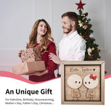 Personalized Couple Wooden Sign, Valentines Day Gift for Her/Him