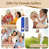 Personalised Golf Towels for Women, 24"*16" Tri-fold Waffle Pattern Golf Towel, Custom Gift for Women Wife Mom Girlfriend