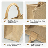Personalized Birth Flower Beach Jute Tote Bag Trip Bag with Name