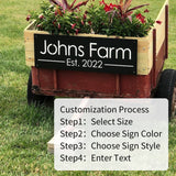 Personalized Metal Retro Sign