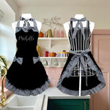 Personalized Name Embroidered Women's Apron | Customized Retro Cute Apron