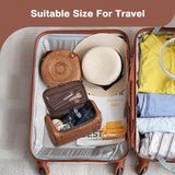 Personalized PU Leather Toiletry Bag For Men with Hook