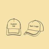 Custom Trucker Hat, Personalized Text Logo Unisex Trucker Cap