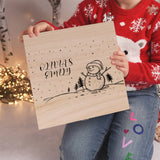 Personalized Christmas Eve Gift Box - Wooden Box with Name