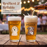 Personalized Pet Engagement Mug My Humans Are Getting Married Glass Engagement Gifts For Couple Proposal Decorations Whiskey Wine Glasses Gifts for Newly Engaged Couple Family Friends