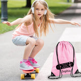 Personalised Durable Drawstring Bag, Customised Sports Equipment Bag